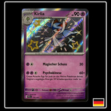 Shiny Kirlia Pokemon Karte aus Paldeas Schicksale in Deutsch