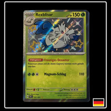 Shiny Rexblisar Pokemon Karte aus Paldeas Schicksale in Deutsch