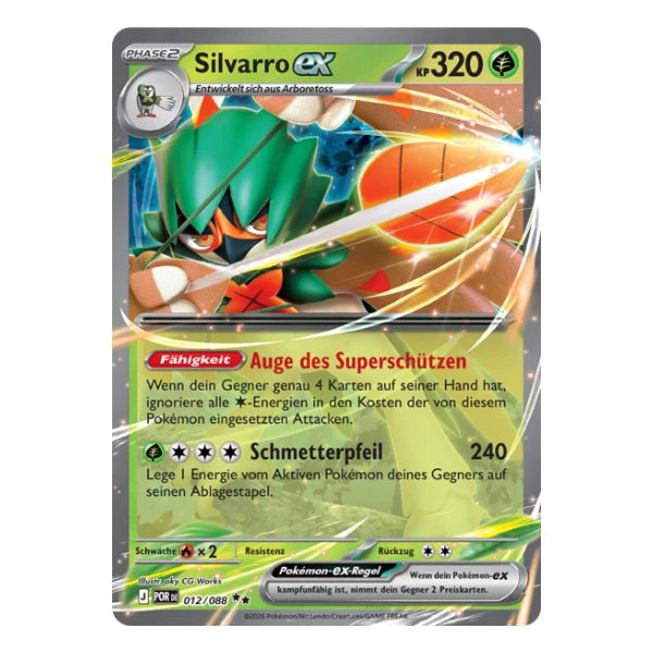 Silvarro ex 012/088 Pokemon Optimale Ordnung 