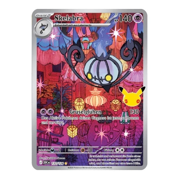 Skelabra IR 137/128 Pokemon 30 Jahre