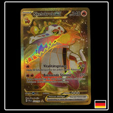 Skelokrok ex Gold Hyper Rare Pokemon Karte
