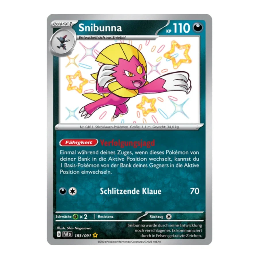 Snibunna Shiny 183/091 Paldeas Schicksale