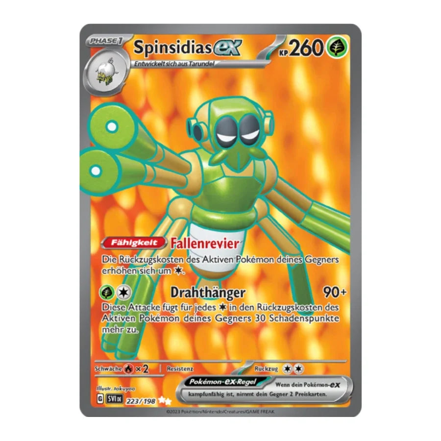Spinsidias ex Full Art Deutsch 223/198 Karmesin & Purpur