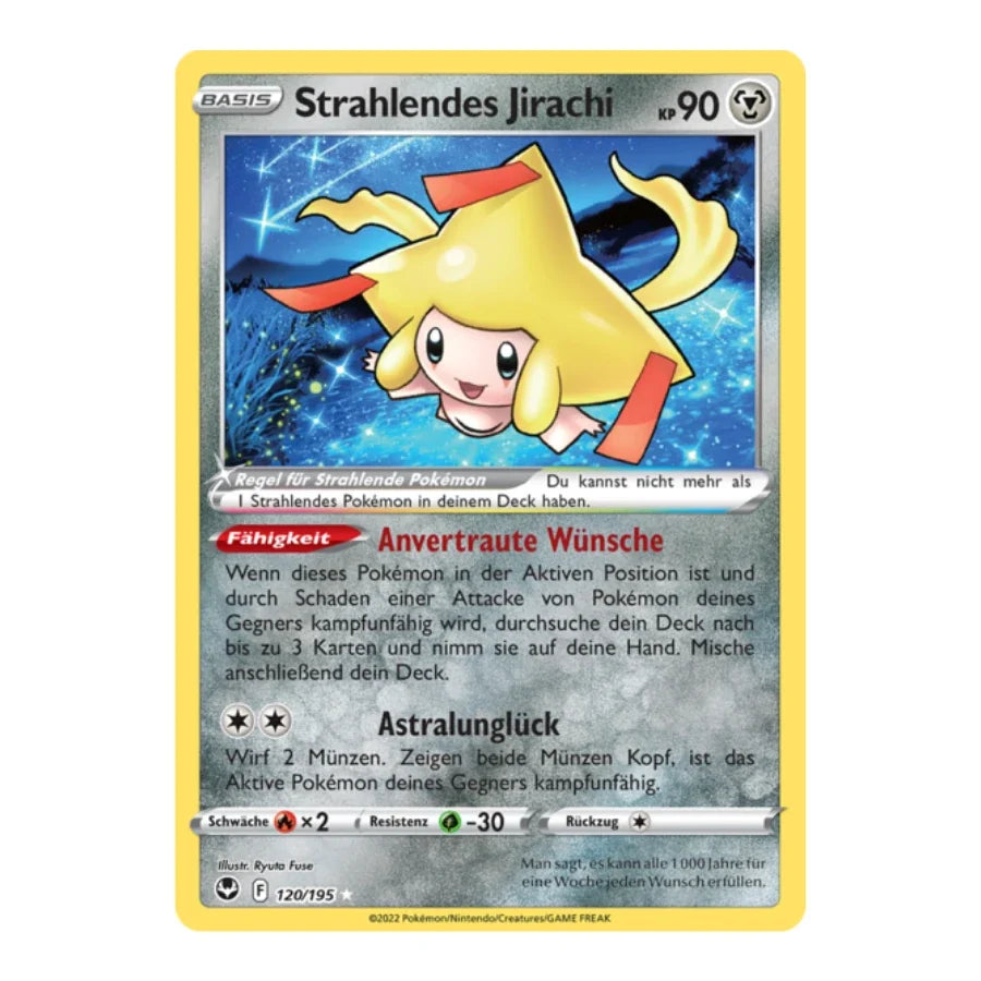 Strahlendes Jirachi UR 120/195 Silberne Sturmwinde