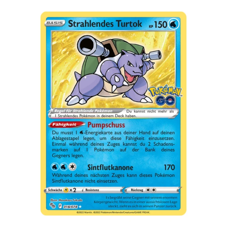 Strahlendes Turtok UR 018/078 Pokemon GO