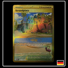 Hyper Rare Pokemon Karte Strandplatz aus dem Set Paradox Rift