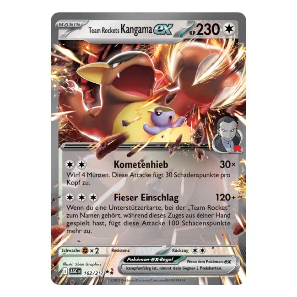 Team Rockets Kangama ex 162/217 Pokemon Erhabene Helden
