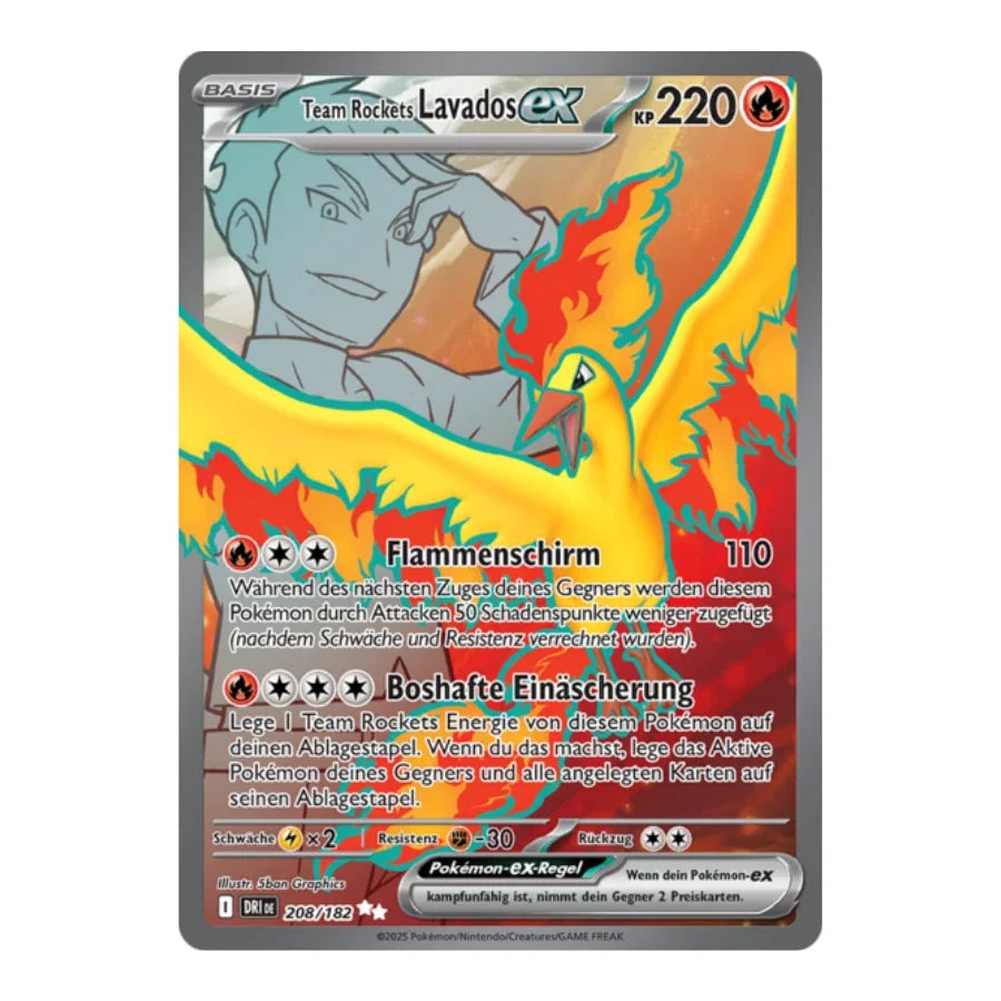 Team Rockets Lavados ex UR 208/182 Ewige Rivalen