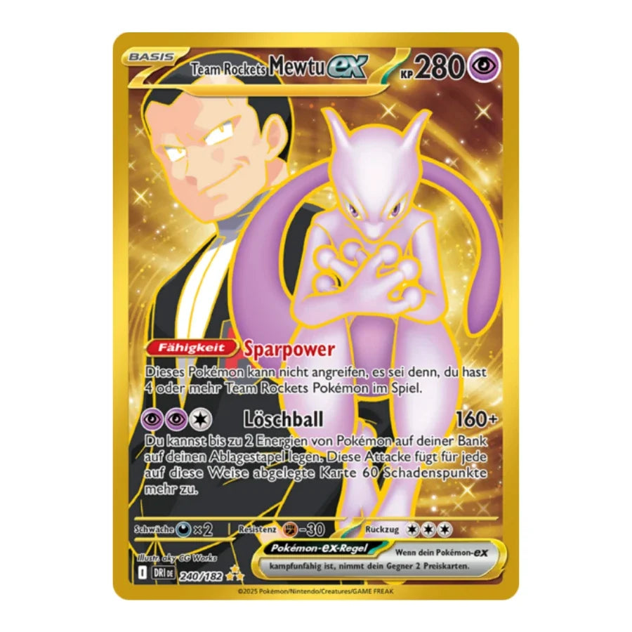 Team Rockets Mewtu ex SR 240/182 Ewige Rivalen