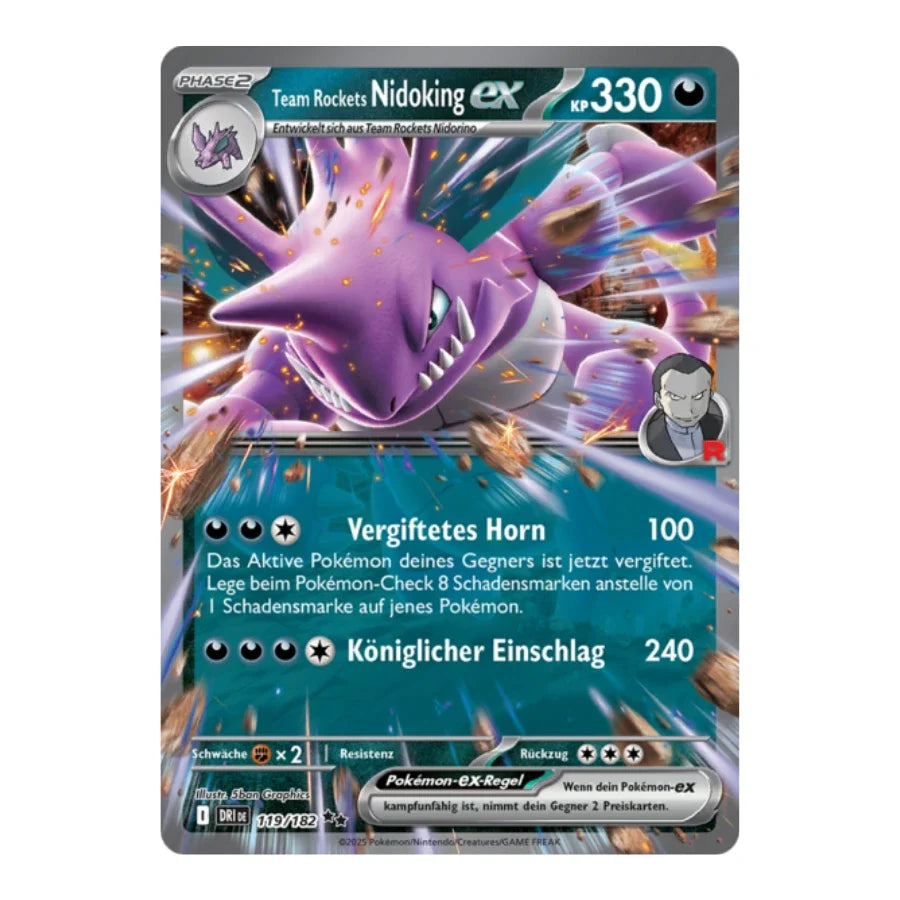 Team Rockets Nidoking ex 119/182 Ewige Rivalen