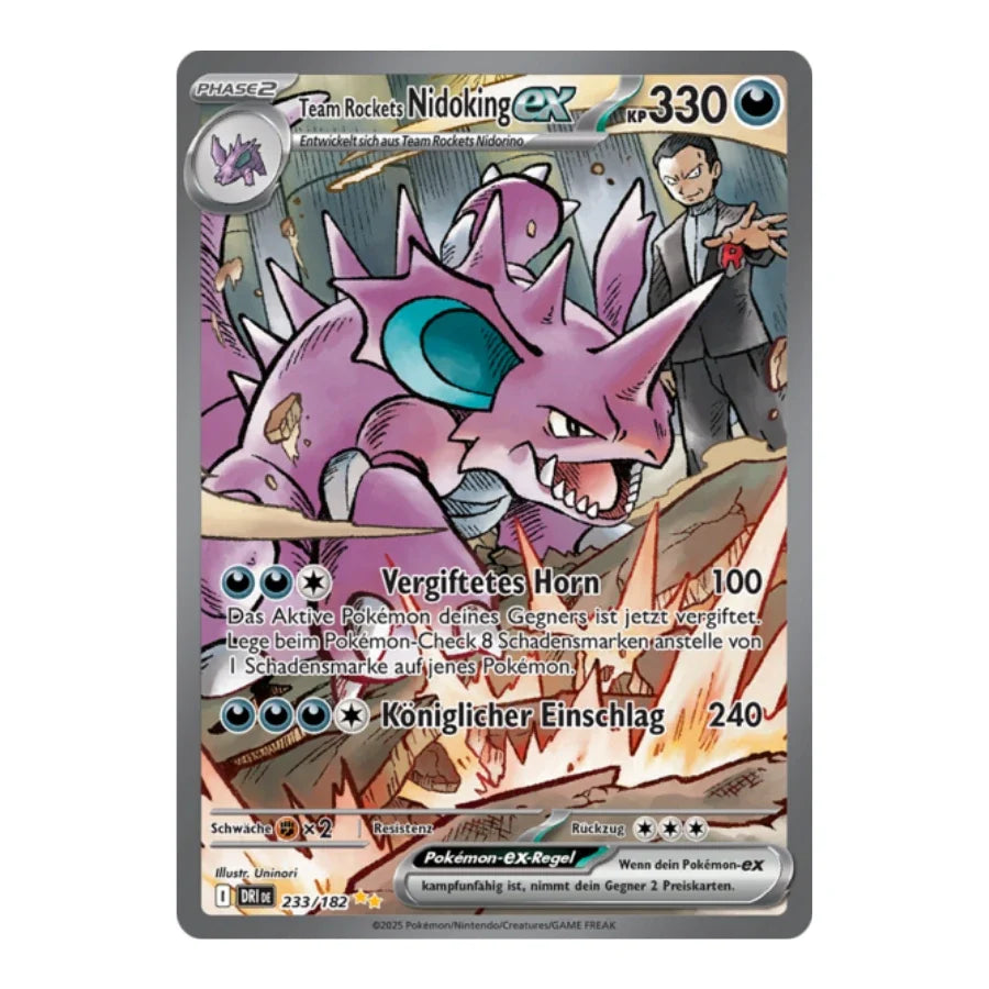 Team Rockets Nidoking ex SIR 233/182 Ewige Rivalen