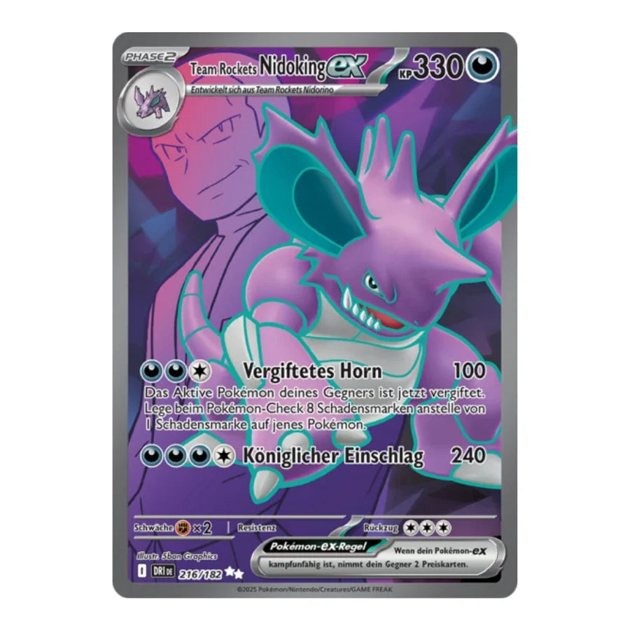 Team Rockets Nidoking ex UR 216/182 Ewige Rivalen