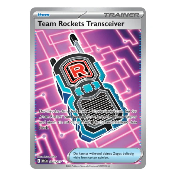 Team Rockets Transceiver FA 263/217 Pokemon Erhabene Helden