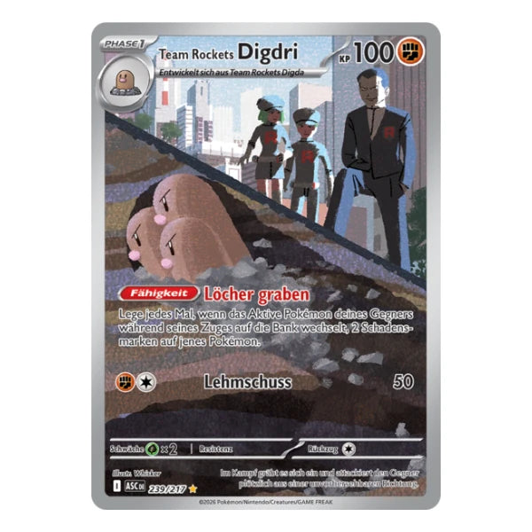 Team Rockets Digdri IR 239/217 Pokemon Erhabene Helden