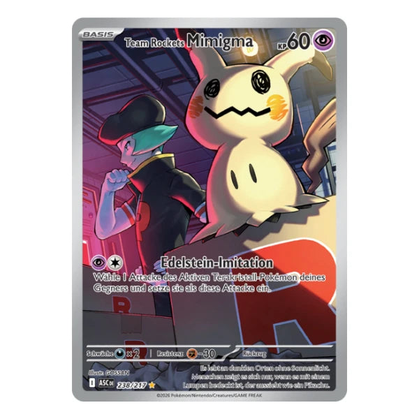 Team Rockets Mimigma IR 238/217 Pokemon Erhabene Helden