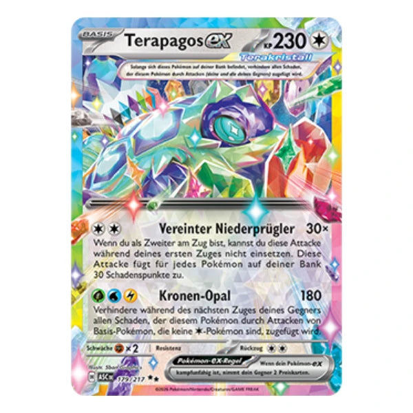Terapagos ex 179/217 Pokemon Erhabene Helden