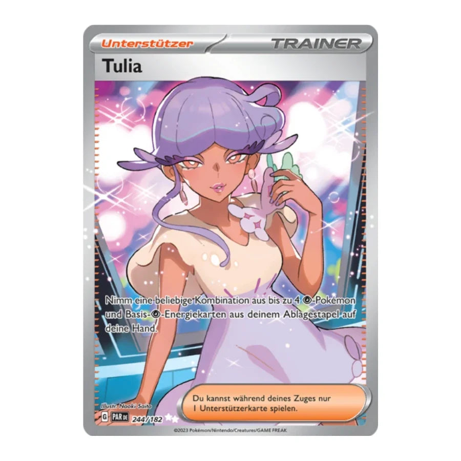 Tulia Trainer Full Art Deutsch 244/182 Paradox Rift