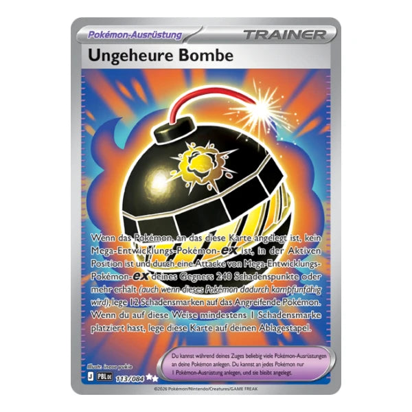 Ungeheure Bombe FA 113/084 Pokemon Dunkelnacht 