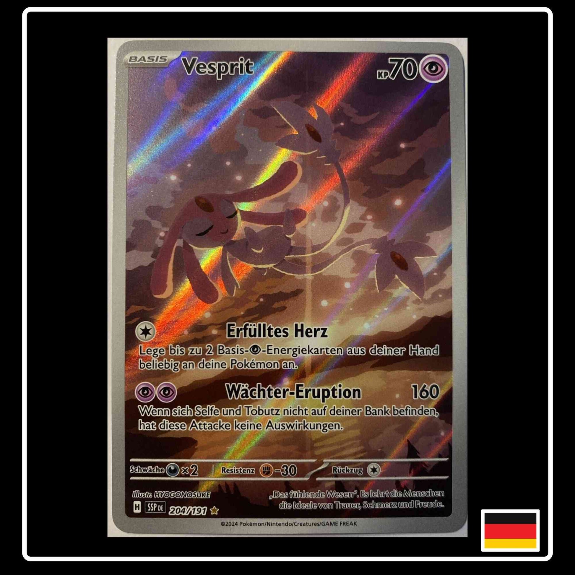 Vesprit Illustration Rare 204/191 Pokemon Stürmische Funken