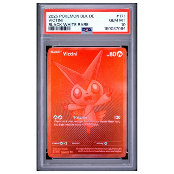 Victini SR 171/086 Pokemon Schwarze Blitze (PSA10)
