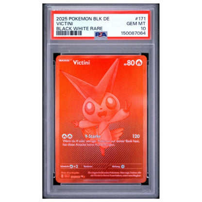 Victini SR 171/086 Pokemon Schwarze Blitze (PSA10)