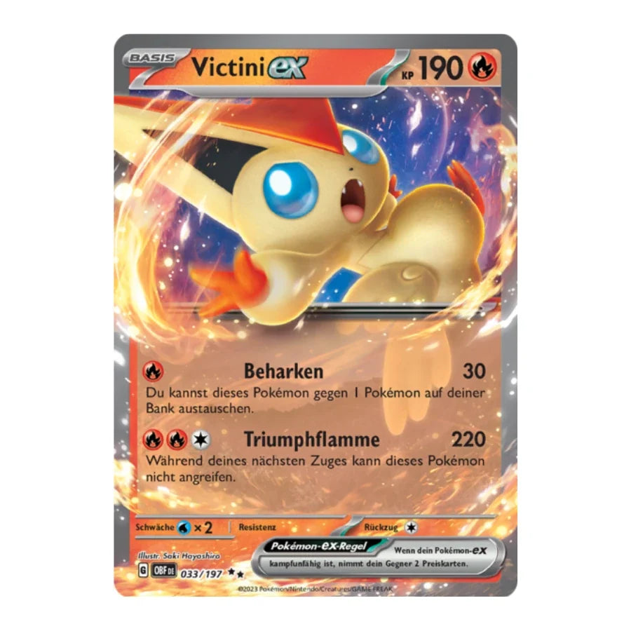 Victini ex Deutsch 033/197 Obsidian Flammen
