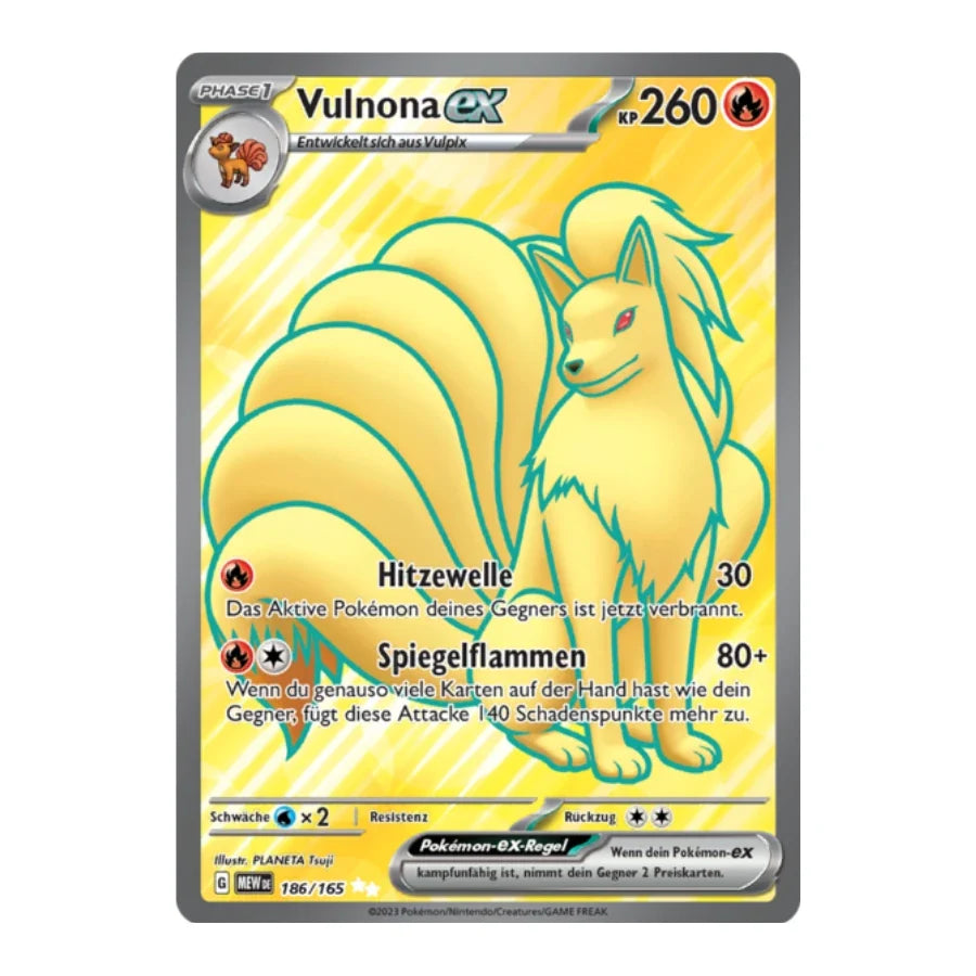 Vulnona ex Full Art Deutsch 186/165 Karmesin & Purpur 151