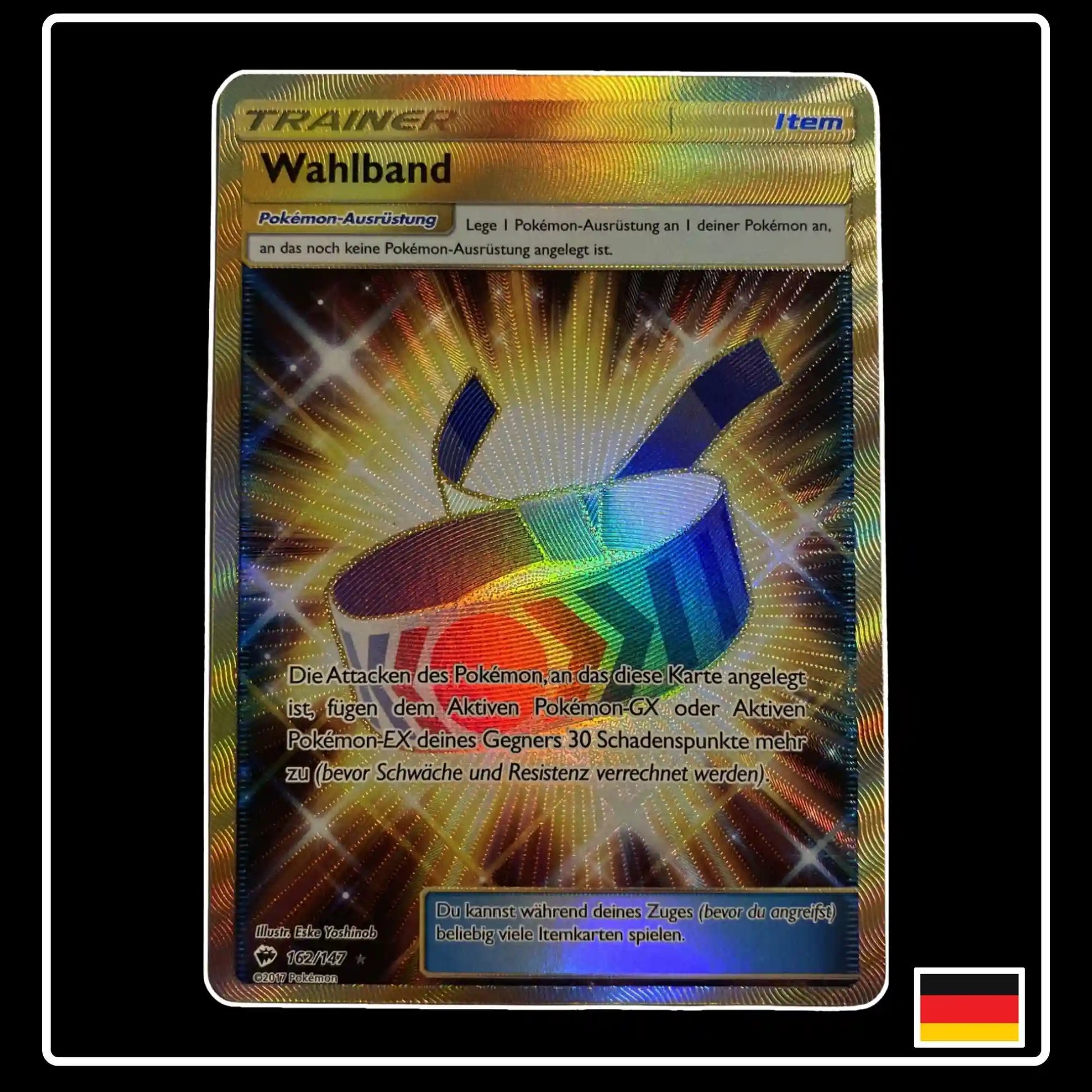 Wahlband GOLD 162/147 Pokemon Nacht in Flammen