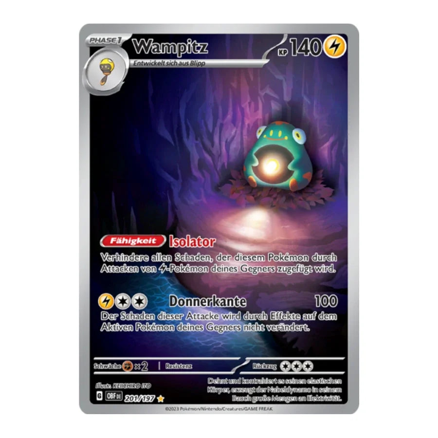 Wampitz Art Rare Deutsch 201/197 Obsidian Flammen