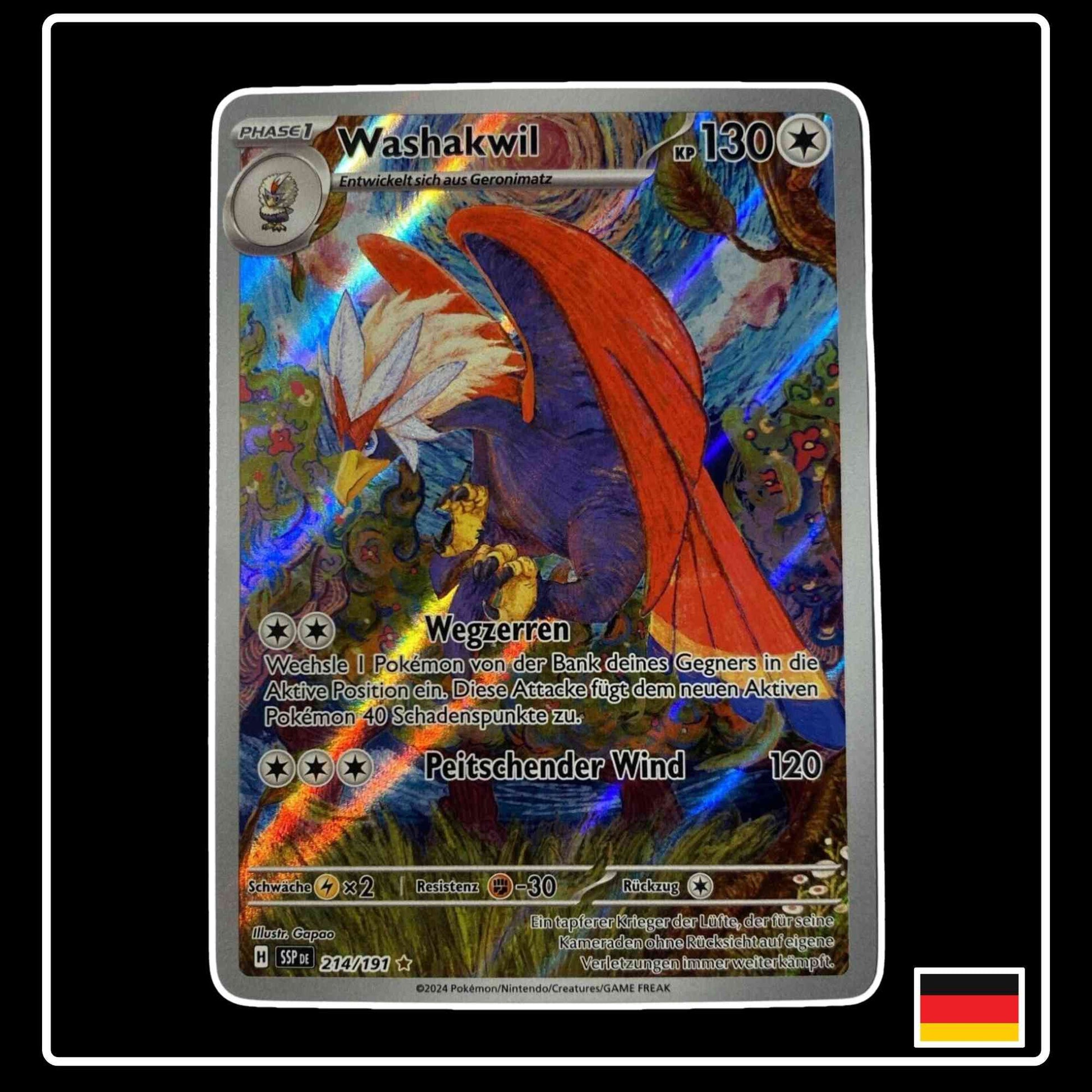 Washakwil 214/191 Pokemon Stürmische Funken