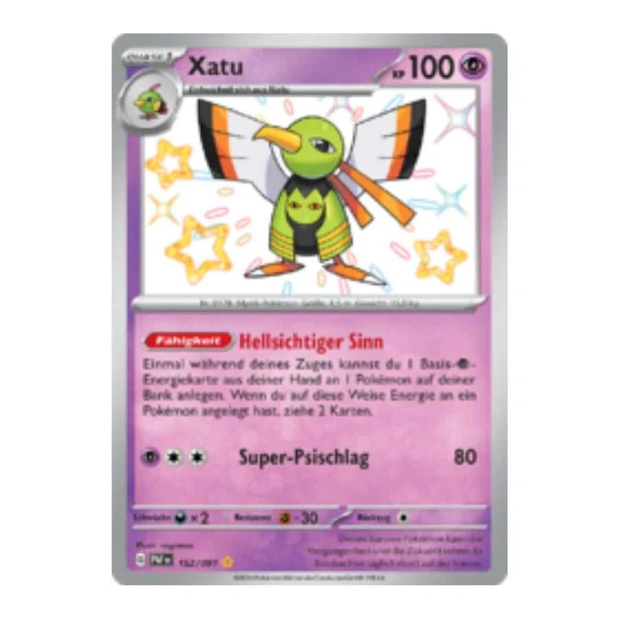 Xatu Shiny 152/091 Paldeas Schicksale