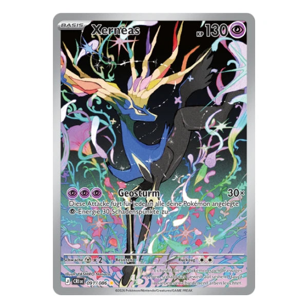 Xerneas IR 091/086 Pokemon Wachsendes Chaos 