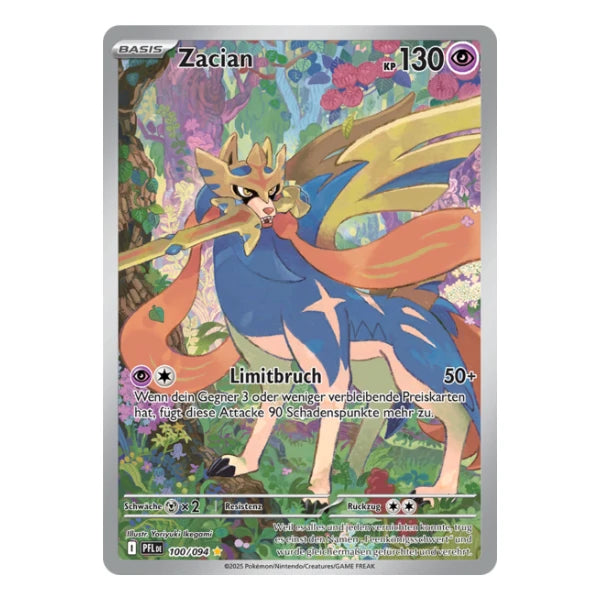Zacian IR 100/094 Pokemon Fatale Flammen