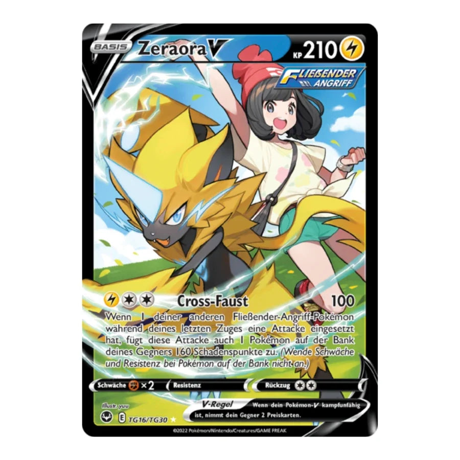 Zeraora V SIR TG16/TG30 Silberne Sturmwinde
