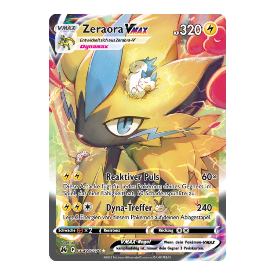 Zeraora VMAX SIR GG42/GG70 Zenit der Könige