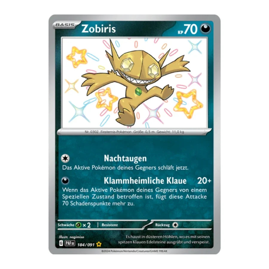 Zobiris Shiny 184/091 Paldeas Schicksale