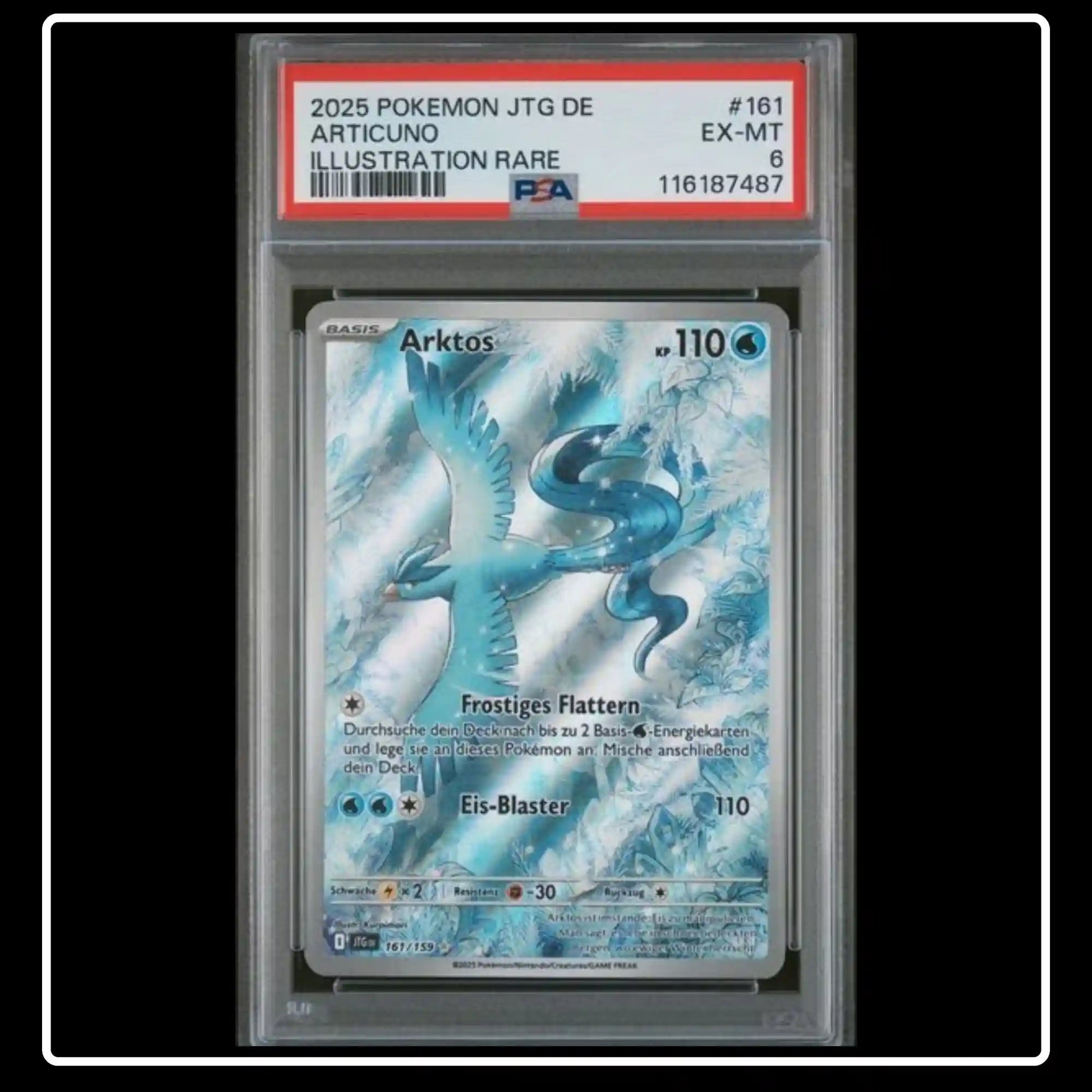 Arktos Illustration Rare 161/159 Pokemon Reisegefährten PSA 6