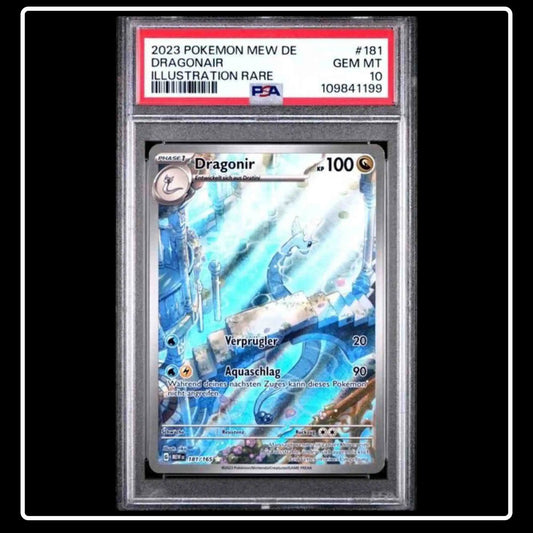 Dragonir Illustration Rare 181/165 Pokemon 151 PSA 10