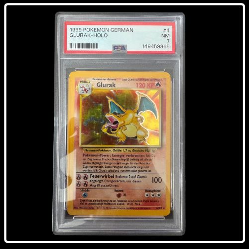 Glurak Holo 4/102 Base Set (PSA7) NEU