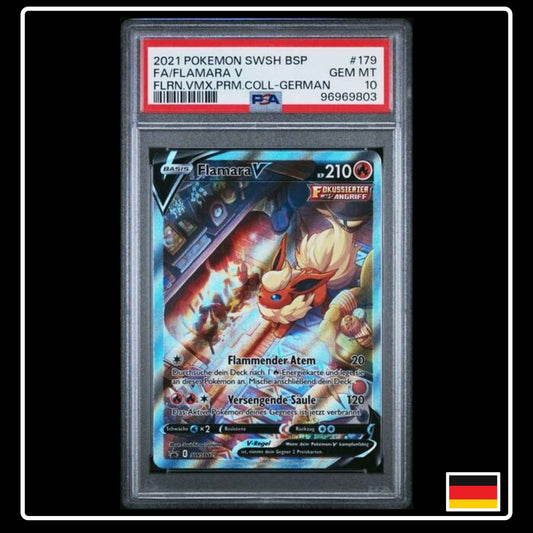 Flamara V Alternative Art SWSH179 Pokemon PSA 10