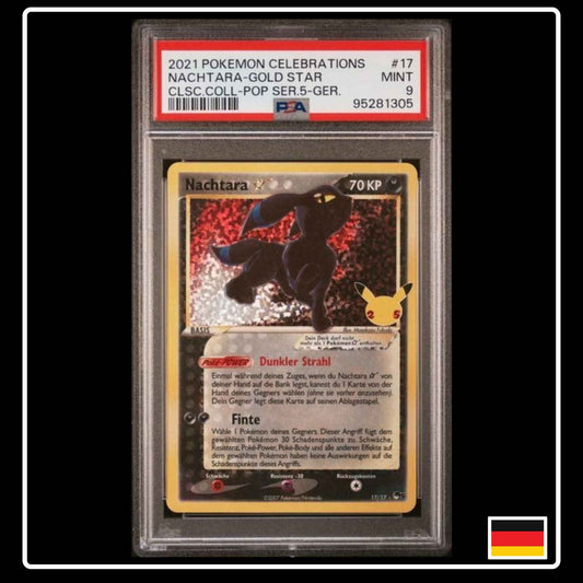 Nachtara Goldstar Celebrations Pokemon PSA 9