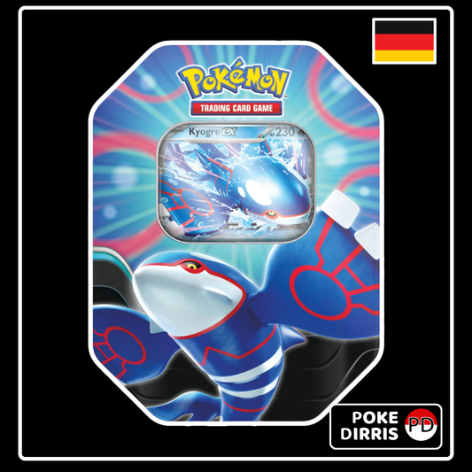 Pokemon Kyogre ex 2025 Tin Box Karmesin & Purpur Generations
