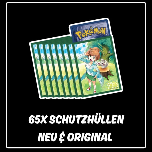 Pokemon Karten 65x Schutzhüllen Professor Esche  (Premium Kollektion)