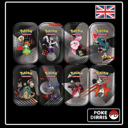Pokemon Mini Tin Display Black Bolt & White Flare
