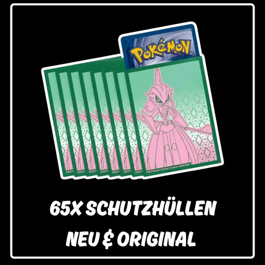 Pokemon Karten 65x Schutzhüllen Paradox Rift Eisenkrieger (Top Trainer Box)
